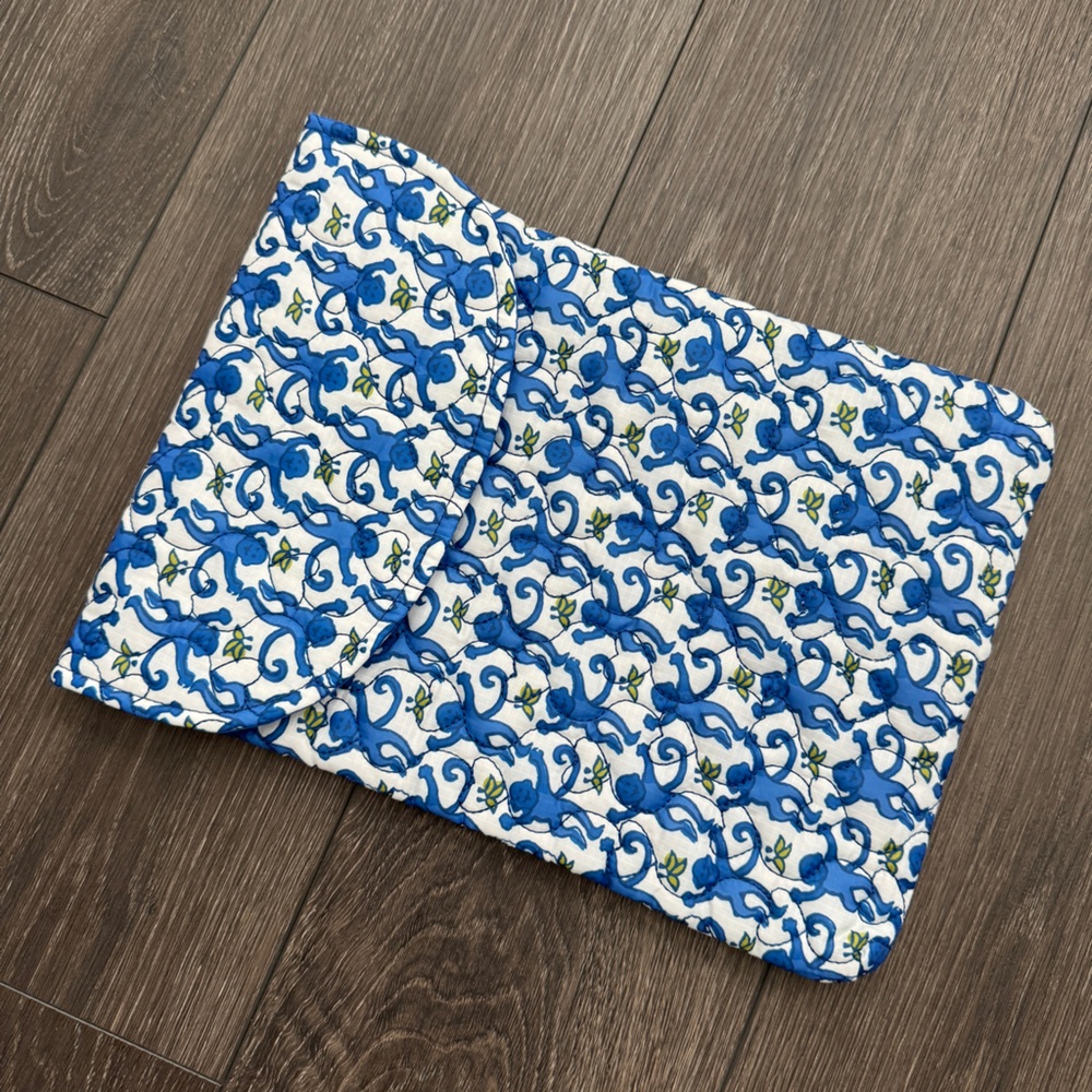 Roller Rabbit Blue Monkey IPad Case